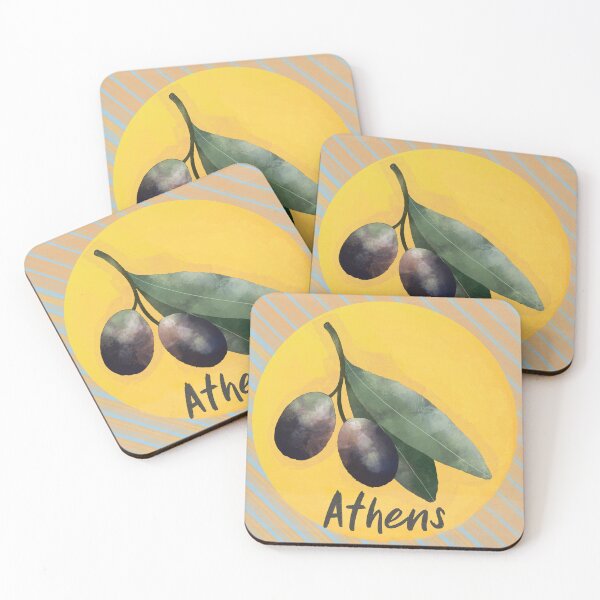 Item preview, Athens Olives Sun Watercolor designed and sold by YT-Greek2Me.