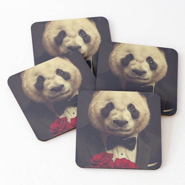 Item preview, Gentleman Panda with Roses designed and sold by Drawings Project.