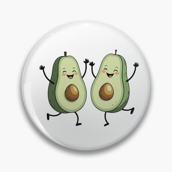 Item preview, Two Dancing Avocados - Cute Fruit Love Duo designed and sold by JRprojects.