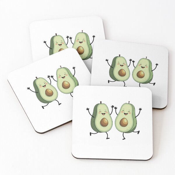 Item preview, Dos aguacates bailarines: un lindo dúo de frutas y amor designed and sold by JRprojects.