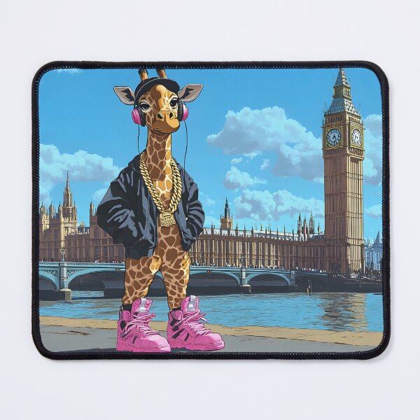 Item preview, Trendy Giraffe in Front of Big Ben, London designed and sold by Artessie.