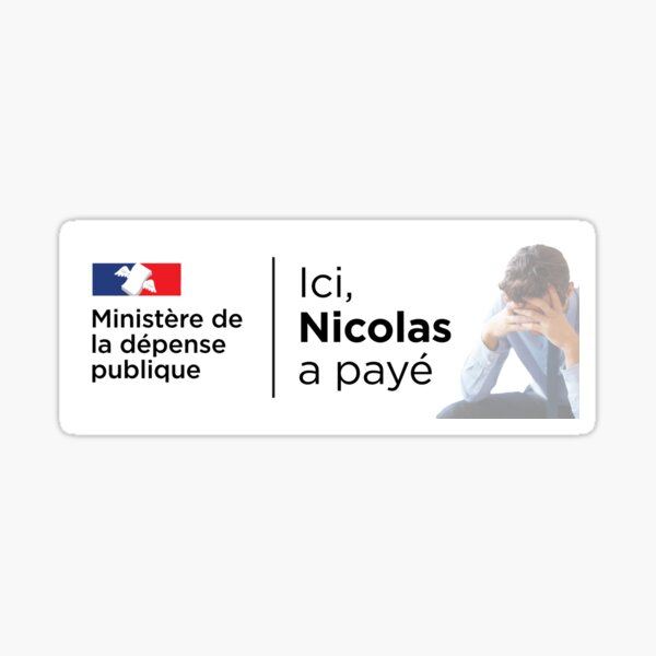 Item preview, Nicolas paid designed and sold by NicolasQuiPaie.