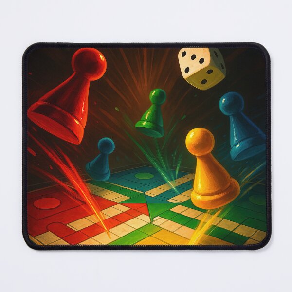 Item preview, Ludo Game Board Family Fun Design designed and sold by Retr0Tshirts.