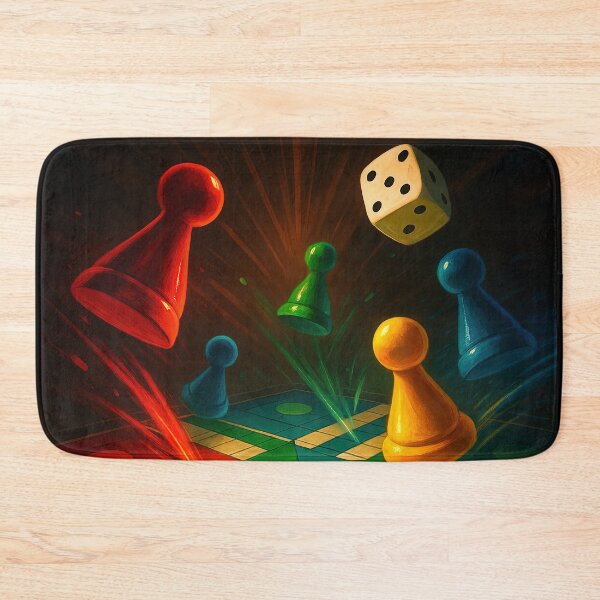 Item preview, Ludo Game Board Family Fun Design designed and sold by Retr0Tshirts.