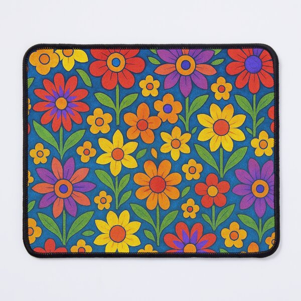 Item preview, Floral shine in retro colors designed and sold by Sigtrix.