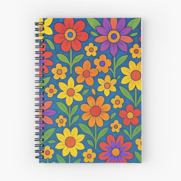 Item preview, Floral shine in retro colors designed and sold by Sigtrix.