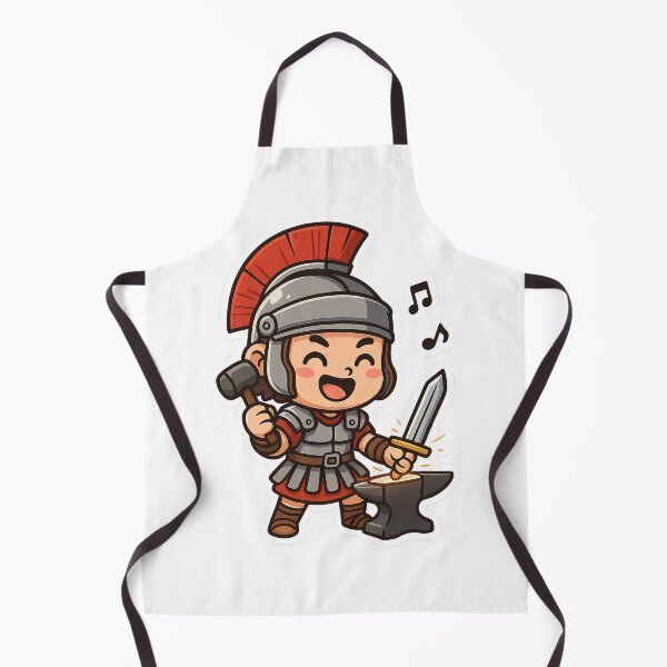 Item preview, „Vidám római kovács, pöröly és kard” „Happy Roman blacksmith with hammer and sword” designed and sold by ForgedWyrm.