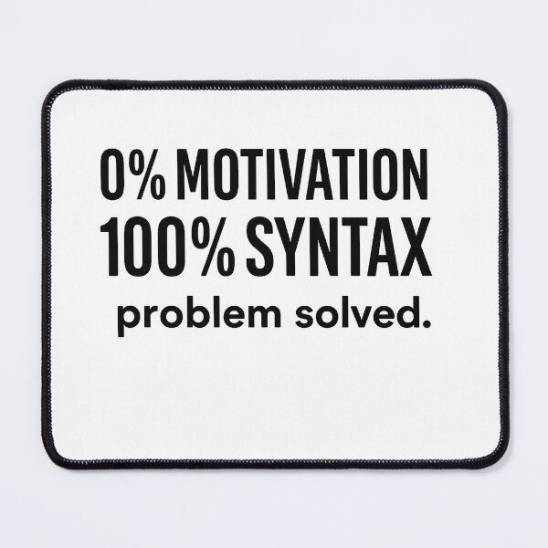 Artikelvorschau, 0 % Motivation, 100 % Syntax – Lustiges minimalistisches Coding-T-Shirt entworfen und verkauft von Shirt404.