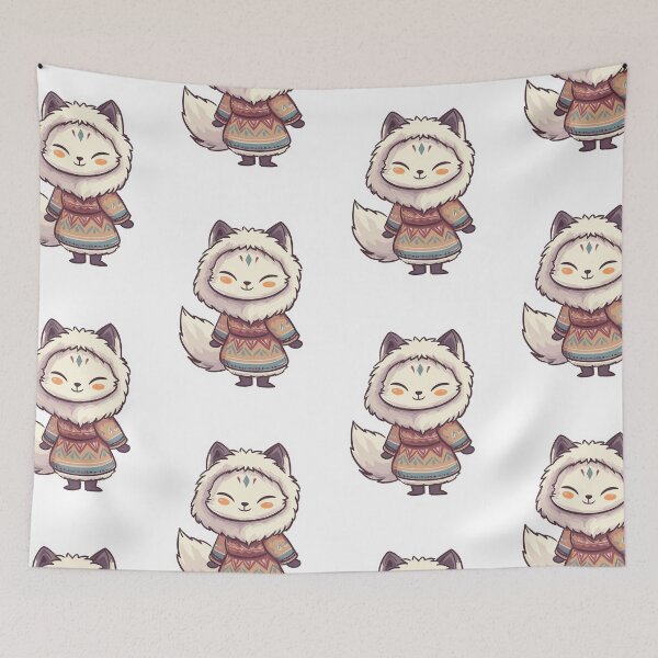 Item preview, Fluffy Arctic Fox designed and sold by bapupa.