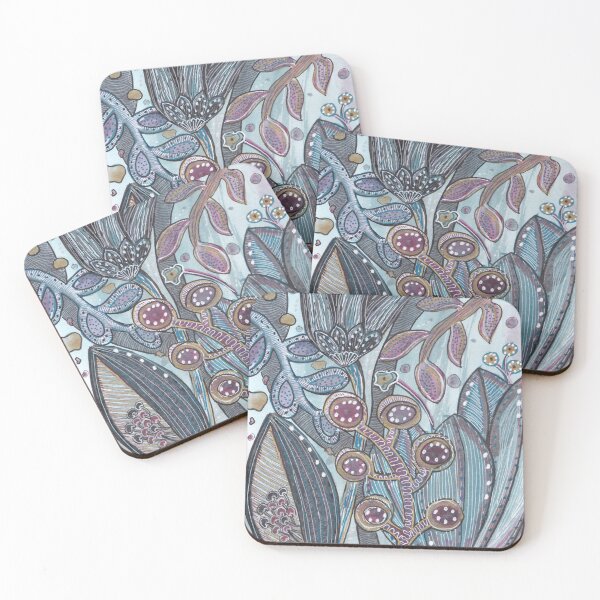 Item preview, Abstract Plant Drawing in Mixed Media – Watercolor & Fineliners designed and sold by ColorWander.