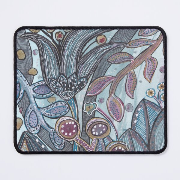 Item preview, Abstract Plant Drawing in Mixed Media – Watercolor & Fineliners designed and sold by ColorWander.