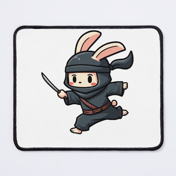 Item preview, Ninja Bunny – Rooftop Leaping Rabbit Warrior designed and sold by MzulhilmiZam.
