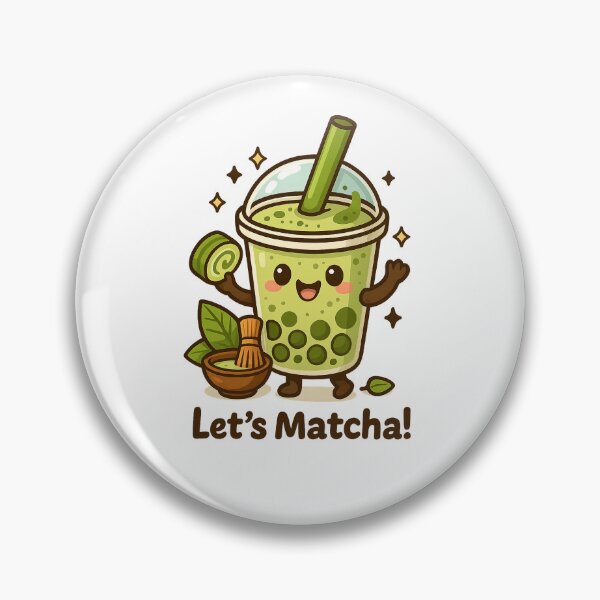Item preview, Let’s Matcha! Cute Matcha Bubble Tea designed and sold by Bluntdivas.