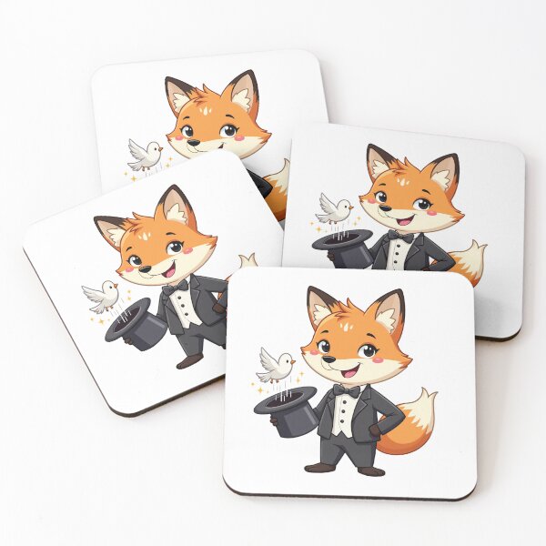 Item preview, Magic Fox – Magician Fox with Dove and Top Hat designed and sold by MzulhilmiZam.
