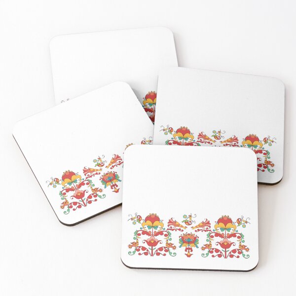 Item preview, Floral pattern based on the Boretsky painting of the Northern Dvina. Russian style designed and sold by Olga Matskevich.