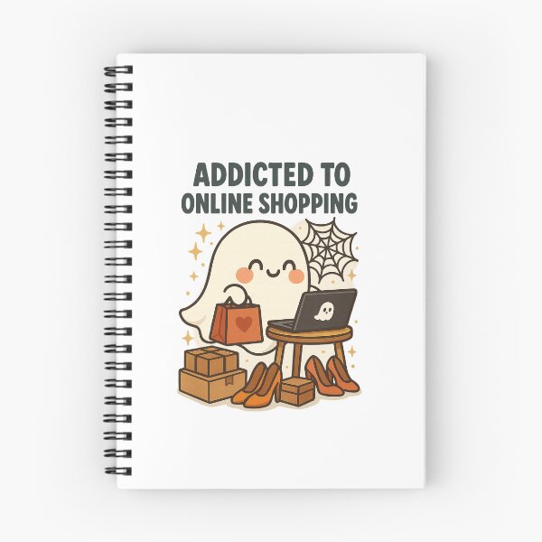 Item preview, Addicted to Online Shopping Ghost designed and sold by Bluntdivas.
