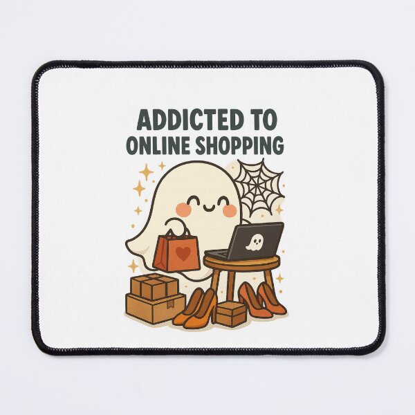 Item preview, Addicted to Online Shopping Ghost designed and sold by Bluntdivas.
