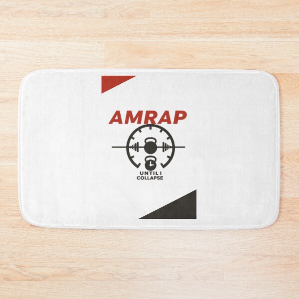 Item preview, AMRAP Until I Collapse – Strong Mindset & Fitness Parody Design for Hardcore Athletes designed and sold by TubaPrints.