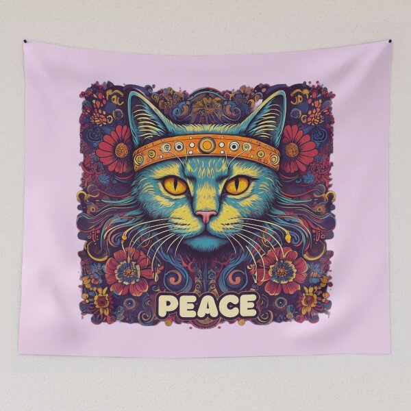 Item preview, Psychedelic Cat  designed and sold by Aise06.