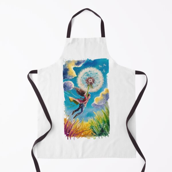 Item preview, A woman flying on a fluffy dandelion designed and sold by JurekWoyArt.