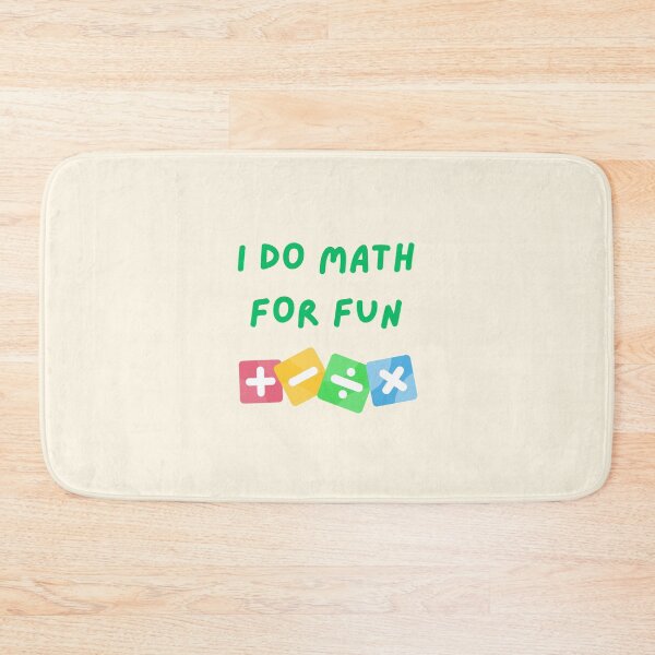 Item preview, I Do Math for Fun - Cute Colorful Math Symbols Design designed and sold by Rocklights.
