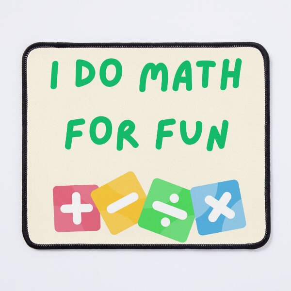 Item preview, I Do Math for Fun - Cute Colorful Math Symbols Design designed and sold by Rocklights.