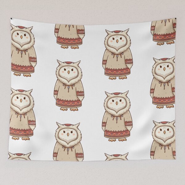 Item preview, Fluffy Snowy Owl designed and sold by bapupa.