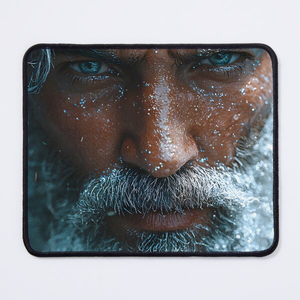 Item preview, Majestic Man with a Serene Ocean Background designed and sold by Artessie.
