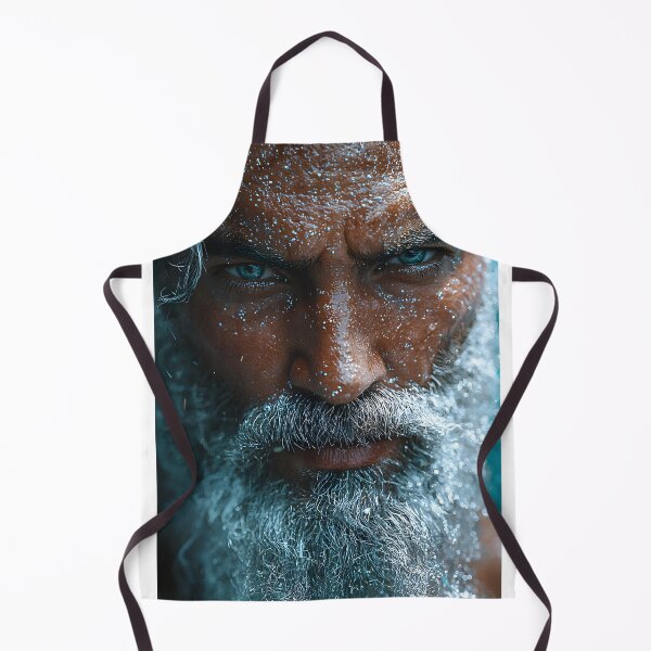 Item preview, Majestic Man with a Serene Ocean Background designed and sold by Artessie.