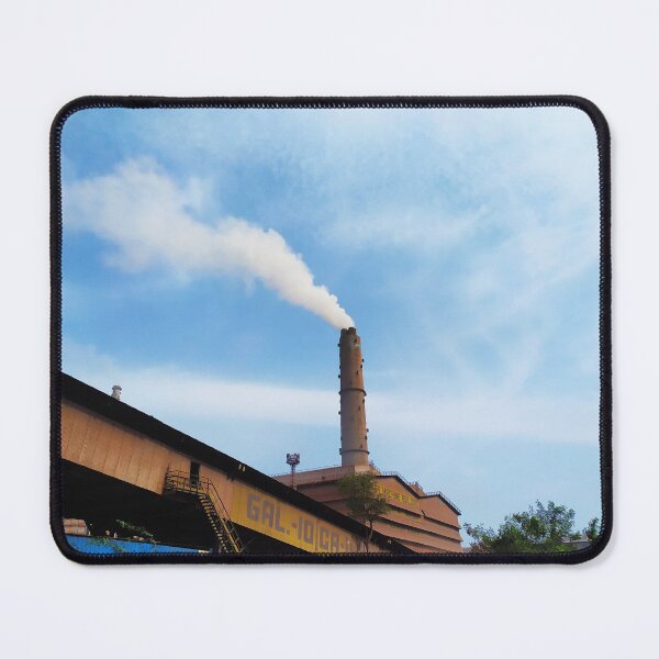 Item preview, Industrial Sky: Smoke Stack Against Blue designed and sold by charan-krovi.