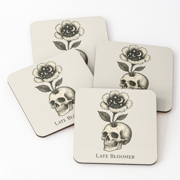 Item preview, Late Bloomer Skull. Funny dark & morbid. designed and sold by Shoot-The-Moon.