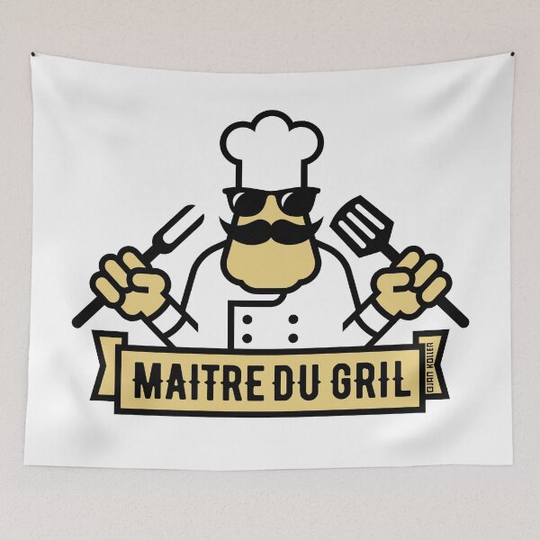 Item preview, Maître Du Gril (Grilling / Barbecue / BBQ / 2C) designed and sold by MrFaulbaum.