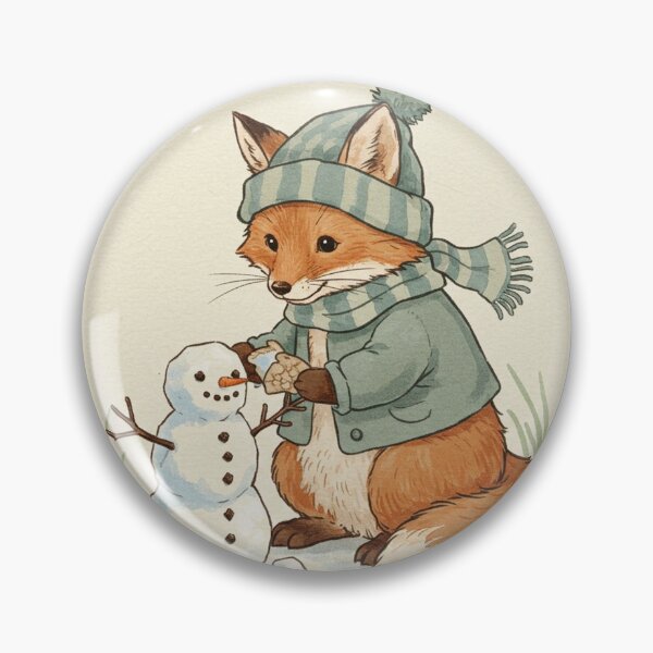 Item preview, Winter Fun with a Little Fox and a Snowman designed and sold by Pasteltone.