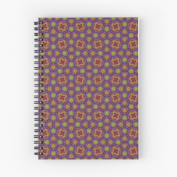 Item preview, Seamless Pattern of Kaleidoscope Design with Floral Accents designed and sold by HappyHavenStu.