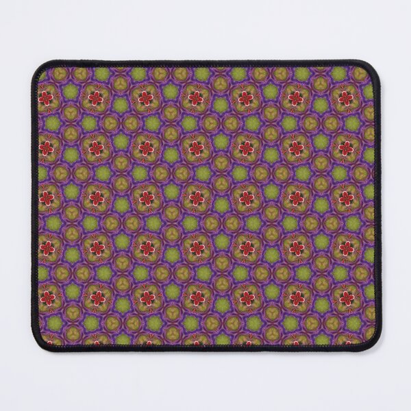 Item preview, Seamless Pattern of Kaleidoscope Design with Floral Accents designed and sold by HappyHavenStu.