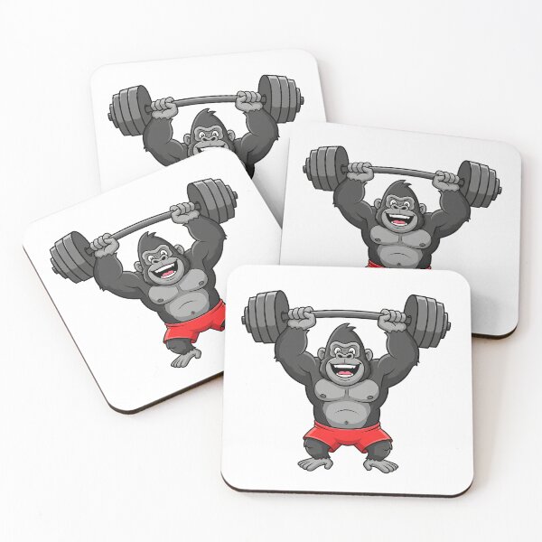 Item preview, Gorilla Strength - The Ultimate Fitness Mascot designed and sold by Apex-Ape.