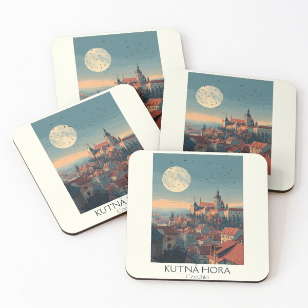 Item preview, Kutná Hora Czech Republic Vintage Travel Poster - UNESCO Silver Mining City designed and sold by TuncGK.