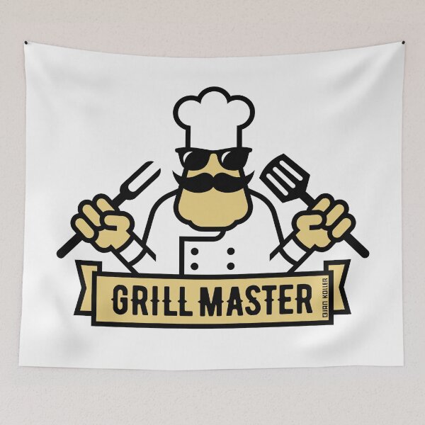 Artikelvorschau, Grill Master (Grillen / Barbecue / BBQ / 2C) entworfen und verkauft von MrFaulbaum.