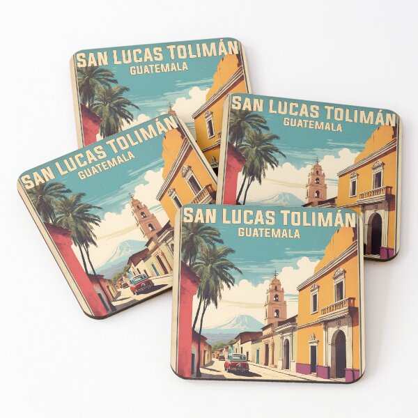 Item preview, San Lucas Toliman Guatemala Vintage Poster Tourism  designed and sold by TravelersGems.