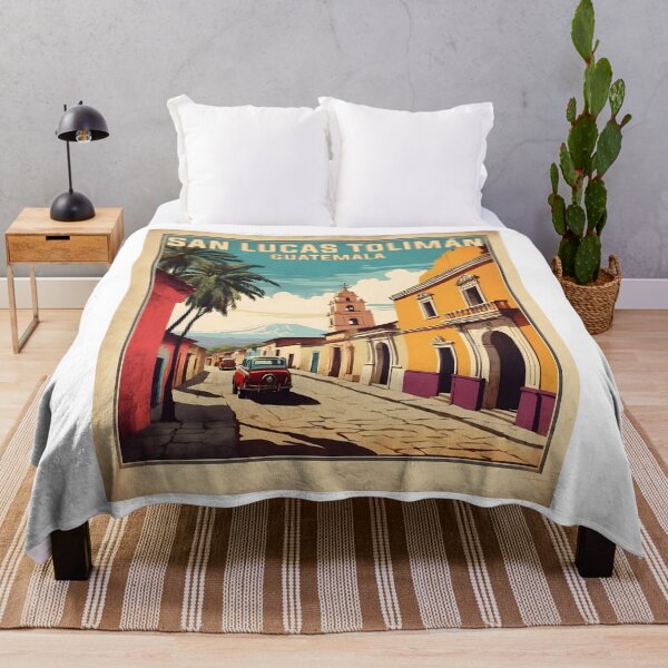 Item preview, San Lucas Toliman Guatemala Vintage Poster Tourism designed and sold by TravelersGems.