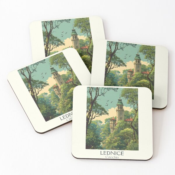 Item preview, Lednice Czech Republic Vintage Travel Poster - UNESCO Chateau Gardens designed and sold by TuncGK.
