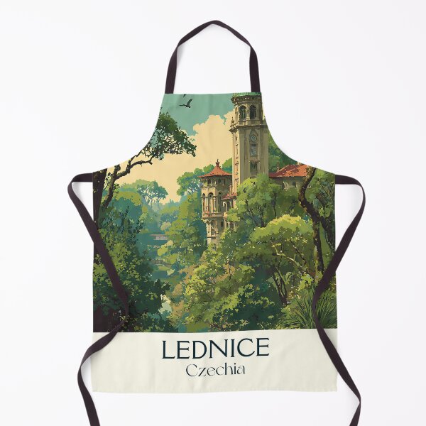 Item preview, Lednice Czech Republic Vintage Travel Poster - UNESCO Chateau Gardens designed and sold by TuncGK.
