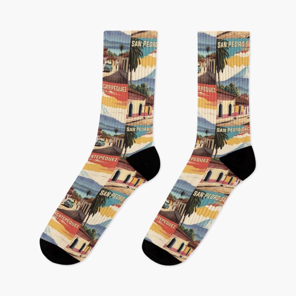 Item preview, San Pedro Sacatepequez Guatemala Vintage Poster Tourism  designed and sold by TravelersGems.