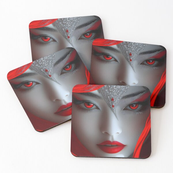 Item preview, Mystical Beauty with Striking Red and Silver Accents designed and sold by Artessie.