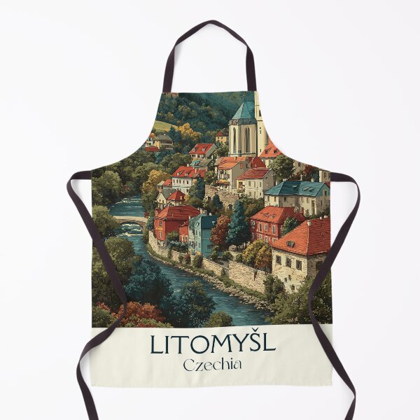 Item preview, Litomyšl Czech Republic Vintage Travel Poster - UNESCO Renaissance Castle designed and sold by TuncGK.