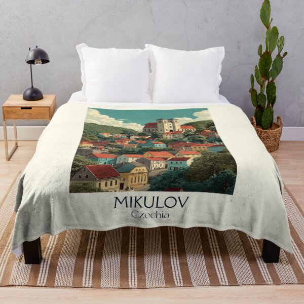 Item preview, Mikulov Czech Republic Vintage Travel Poster - South Moravian Wine Region designed and sold by TuncGK.