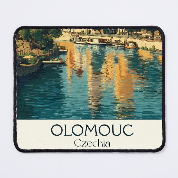 Item preview, Olomouc Czech Republic Vintage Travel Poster - Moravian Cathedral City designed and sold by TuncGK.