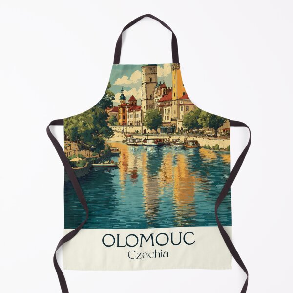 Item preview, Olomouc Czech Republic Vintage Travel Poster - Moravian Cathedral City designed and sold by TuncGK.