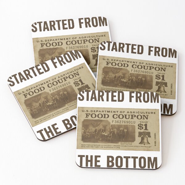 Item preview, started from the bottom food stamp designed and sold by rafalZielinski.