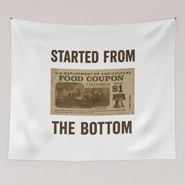 Item preview, started from the bottom food stamp designed and sold by rafalZielinski.